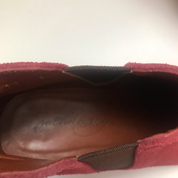 Rachel Comey red suede ankle booties - Picture 2 of 6